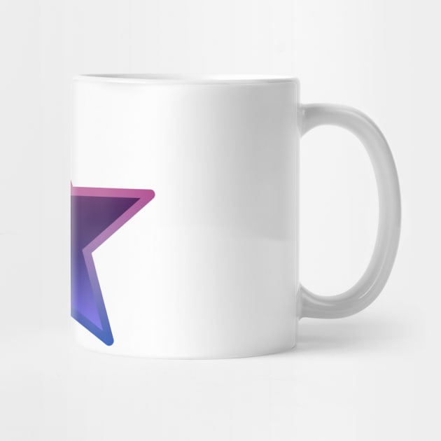 Bi+ Star (Omni Flag with Bi Flag outline) by opalaricious